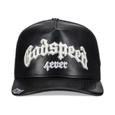 GODSPEED GS Forever Premium Leather Trucker Hat (Black) - Gravity NYC